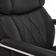 preview thumbnail 5 of 65, La-Z-Boy Sutherland Quilted Leather Executive Office Chair - High Back with Lumbar Support