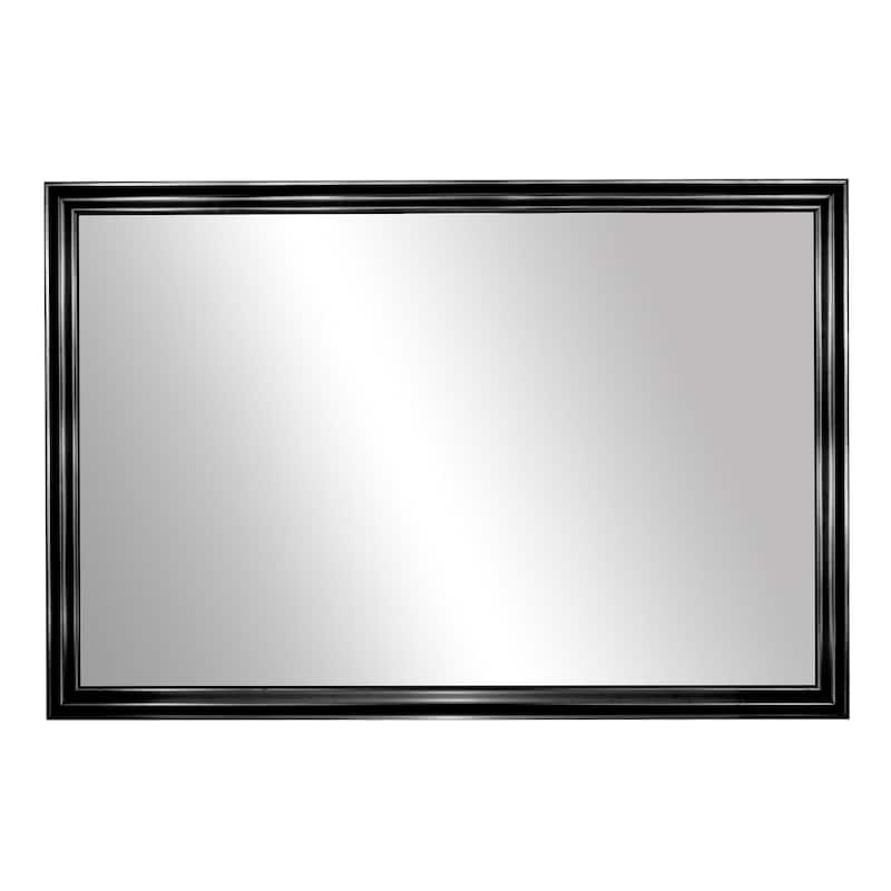 Frame My Mirror Black Framed Mirror, Geneva Design