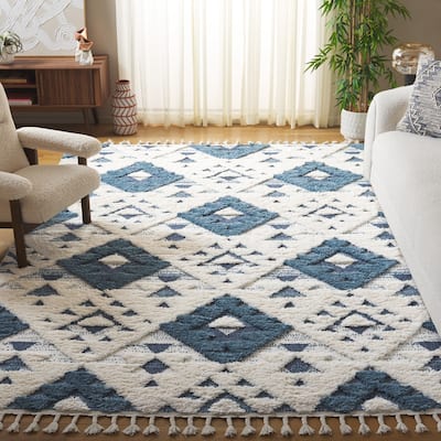 SAFAVIEH Moroccan Tassel Shag Kobi 2-inch Thick Rug