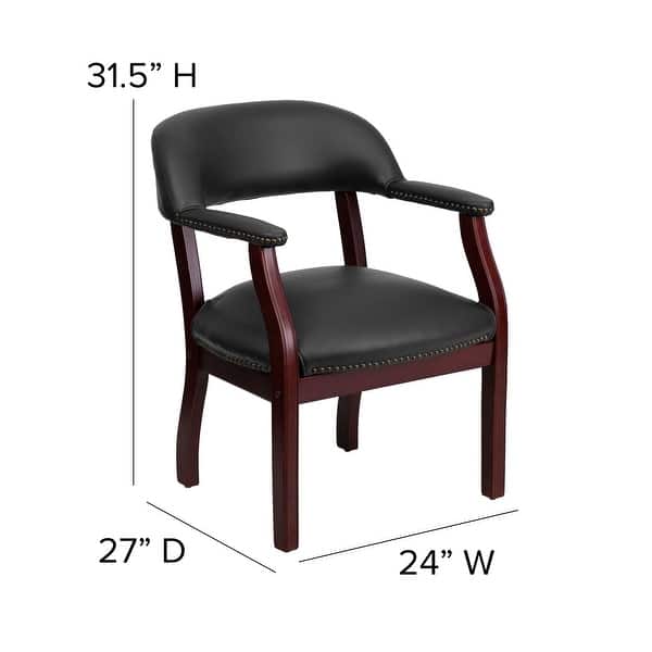 dimension image slide 1 of 3, Conference Chair with Accent Nail Trim