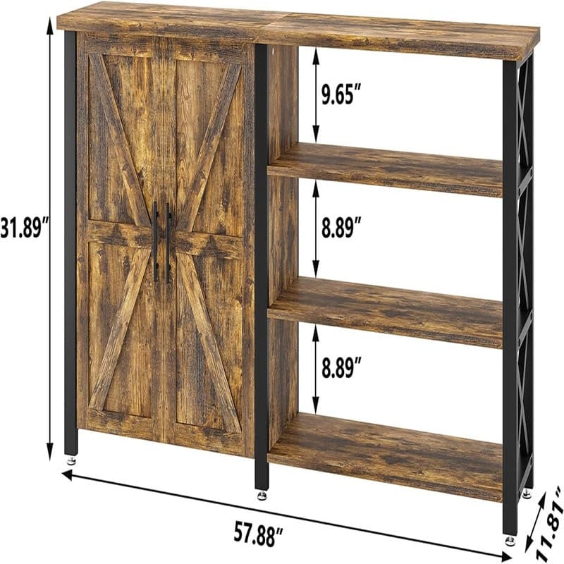 Buffet Cabinet - 11.8"D x 57.8"W x 31.4"H
