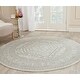 preview thumbnail 10 of 188, SAFAVIEH Adirondack Cheyenne Rustic Oriental Medallion Rug 10' Round - Ivory/Silver