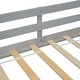 preview thumbnail 4 of 11, Twin Low Loft House Bed with Slide, Ladder, Safety Guardrails, House Roof Frame