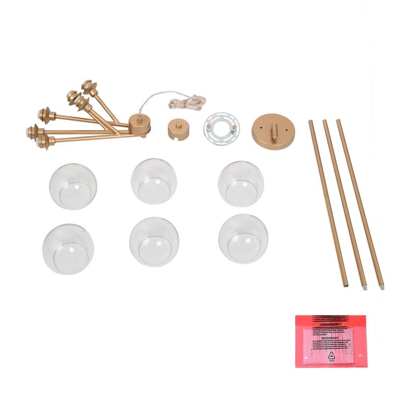 Mint Modern Contemporary 6-light 31.5 Wide Sputnik Chandelier