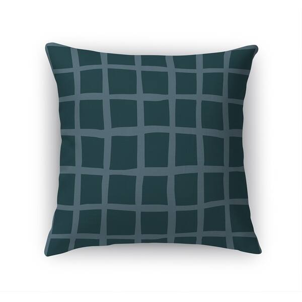 ORGANIC GRID TEAL Accent Pillow By Kavka Designs Bed Bath & Beyond 36419428