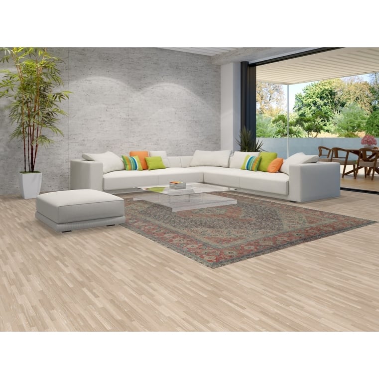 Tabriz Persian Vintage Area Rug Handmade Wool Carpet - 8'5" x 10'10"