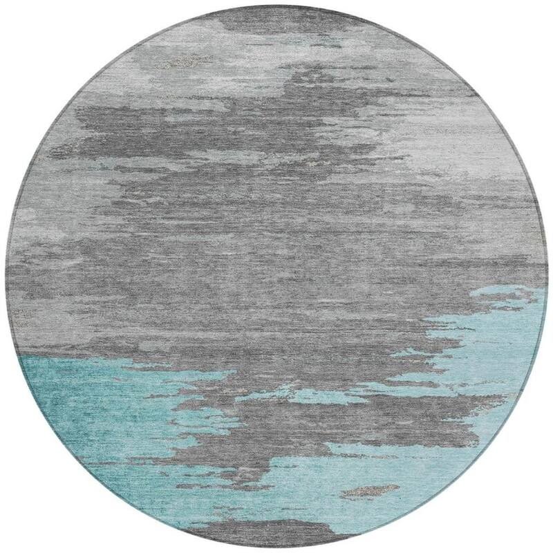 HomeRoots Abstract Transitional Rectangle Outdoor Rug
