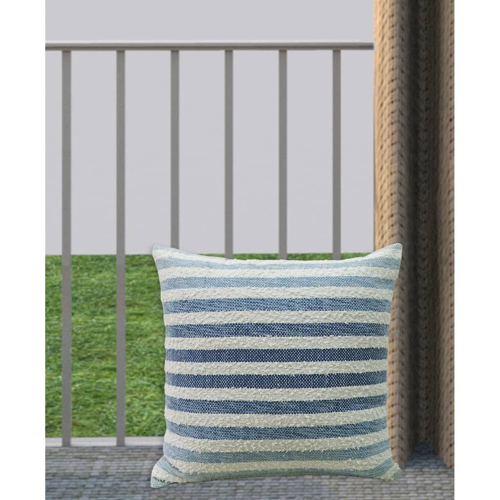 Linden Street Cotton Ombre Textured Stripe Decorative Pillow 20X20 Inches