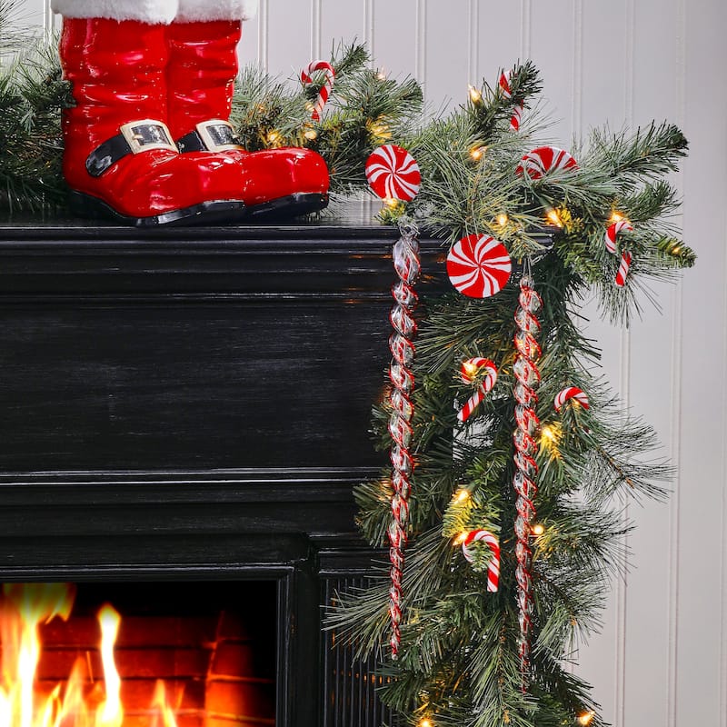 16.5" Glass Twisted Icicle Ornament