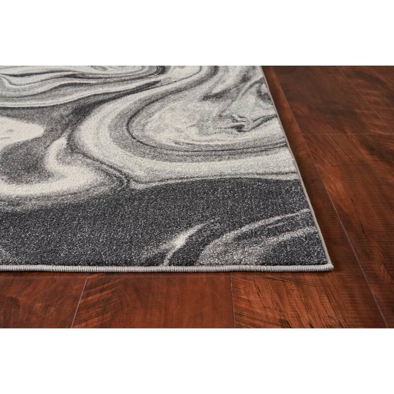 Strick & Bolton Rizzetta MarbleGrey Area Rug
