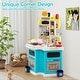 preview thumbnail 4 of 17, Costway Kids Kitchen Playset with Sounds Lights Steam Play Sink 113 - See Details