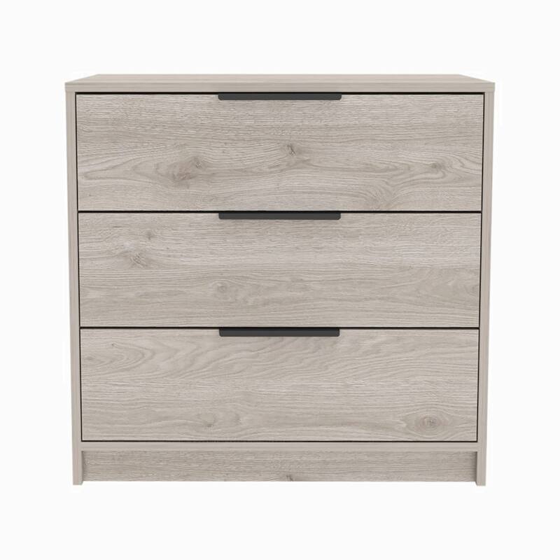 3 Drawers Dresser, Superior Top -Dark Brown - Grey