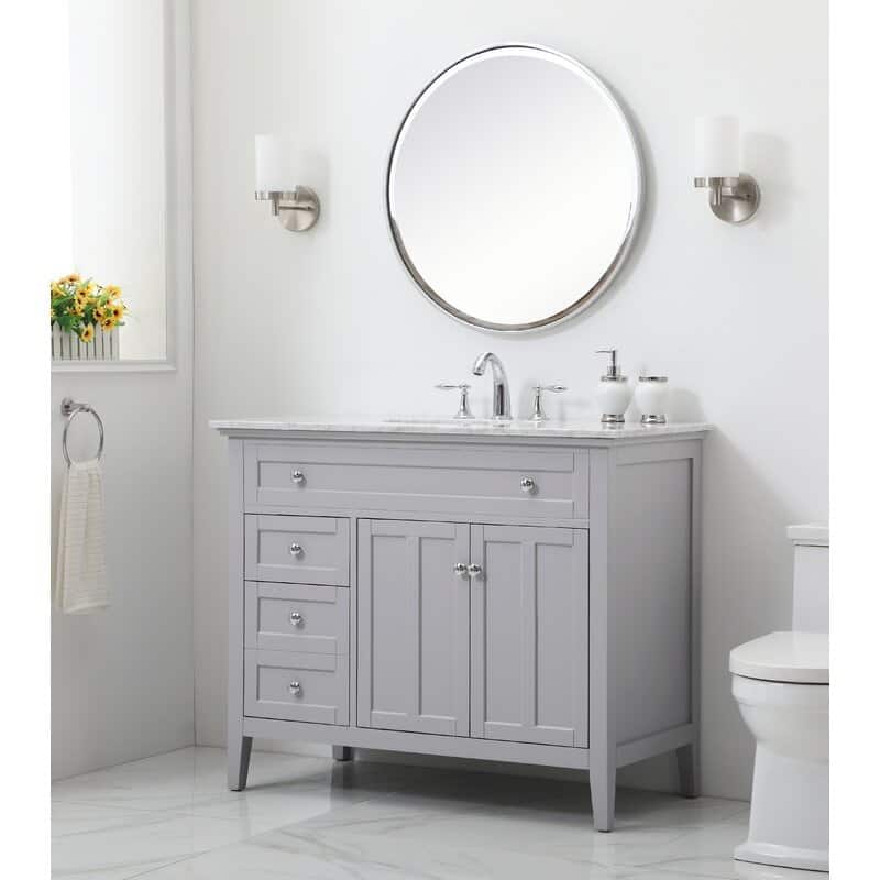 42" Single Bathroom Vanity - Painted - Grey