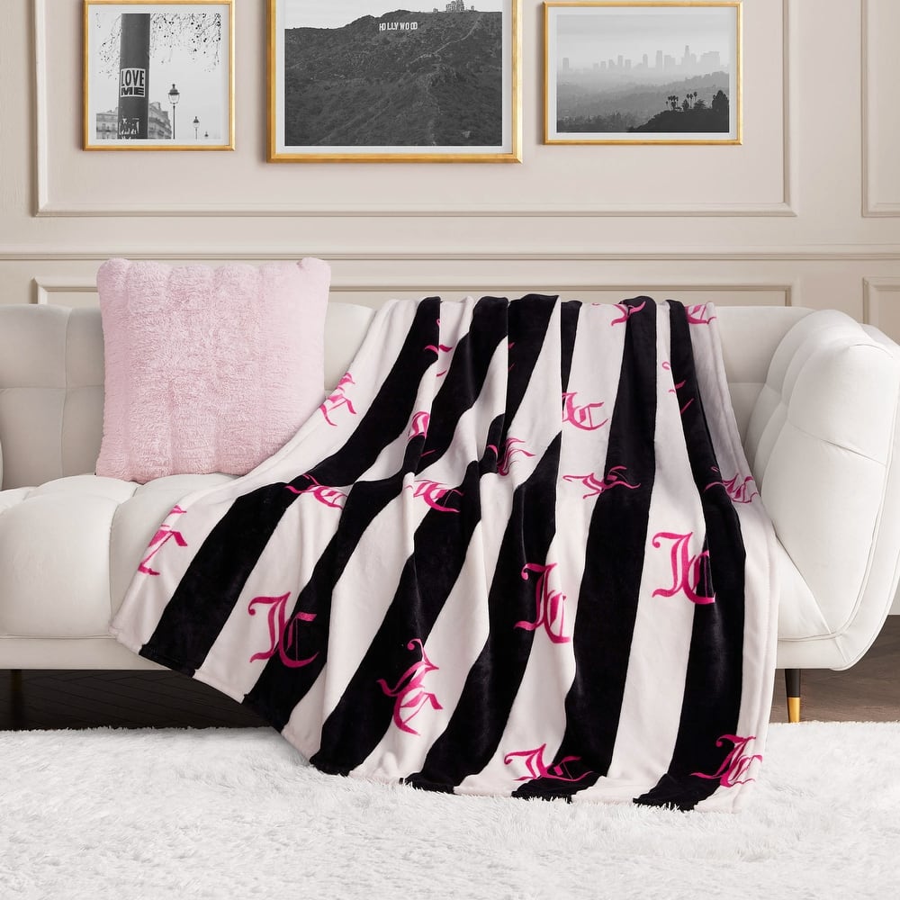 Juicy Couture Cabana 50" x 70" Plush Throws