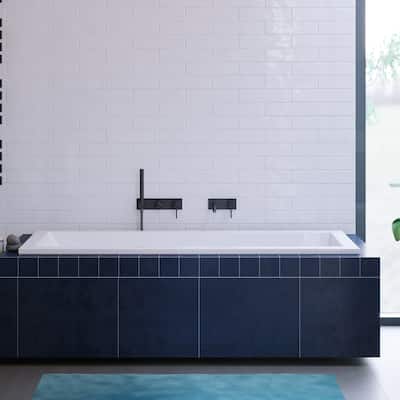 Swiss Madison Voltaire 72" x 36" Acrylic Reversible Drain Drop In Bathtub - 72x36 Reversible
