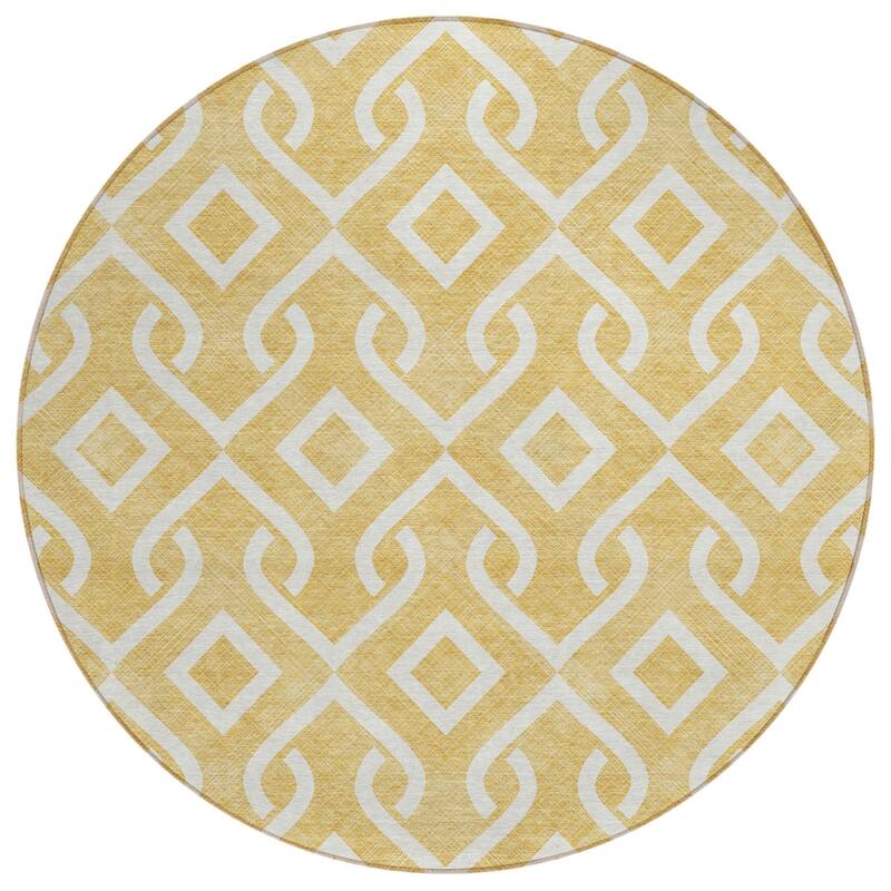 HomeRoots Geometric Transitional Rectangle Outdoor Rug