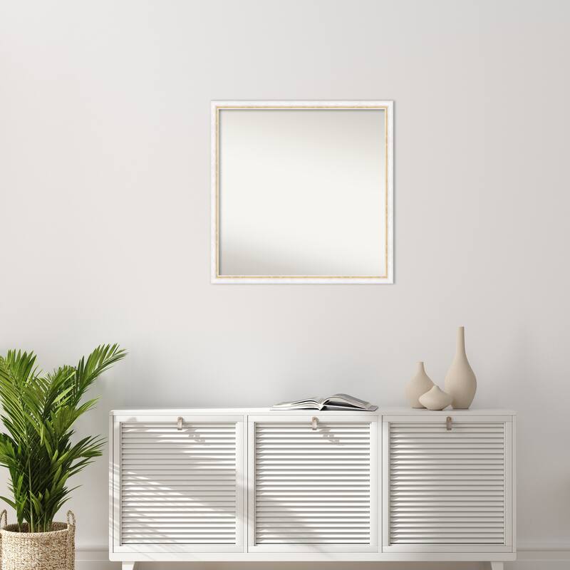 Morgan Non-Beveled Wood Framed Wall Mirror