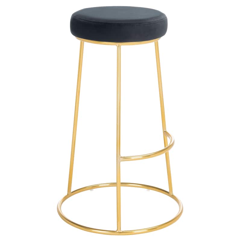 SAFAVIEH Nita 29-inch Round Bar Stool - 18.5" W x 18.5" L x 29.2" H - 19Wx19Dx29H