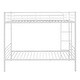 preview thumbnail 12 of 16, Twin Over Twin Metal Bunk Bed with Ladder & Guardrails - Durable Frame