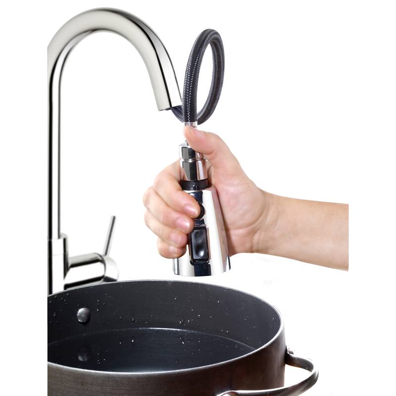 Belanger URB78CBN Single Handle Pull-Down Kitchen Faucet, Brushed Nickel