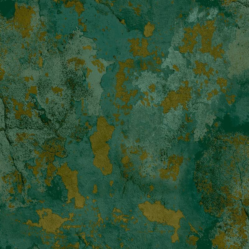 Galerie Wallcoverings Italian Design Collection Distressed Marble Non-woven Matte Wallpaper Roll - 33 feet x 21 inches - Green