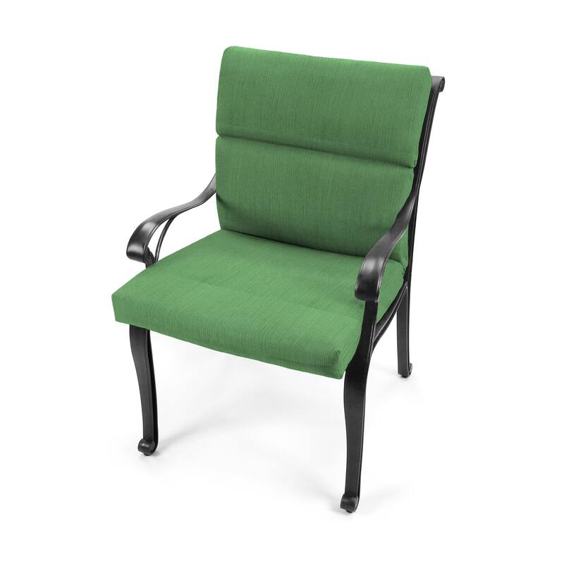 22" x 44" Outdoor Chair Cushion with Ties and Loop - 44'' L x 22'' W x 4'' H