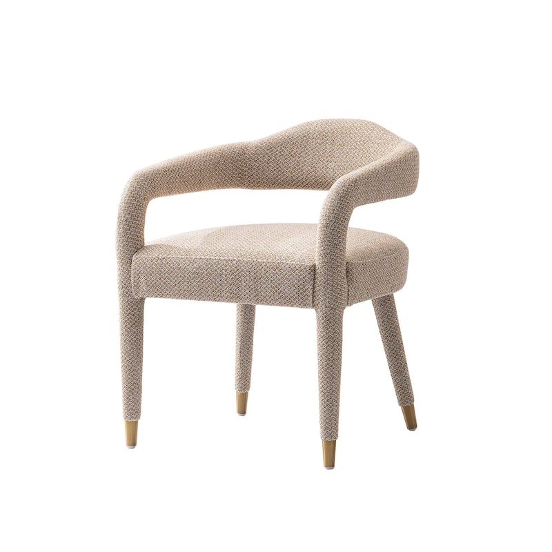Manhattan Comfort Modern Aspen Tweed Dining Armchair