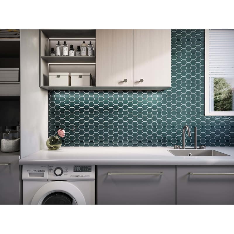 Cruz Bay Studio MKT2853 3" Beehive - 10" x 12" Geometric Wall Tile -