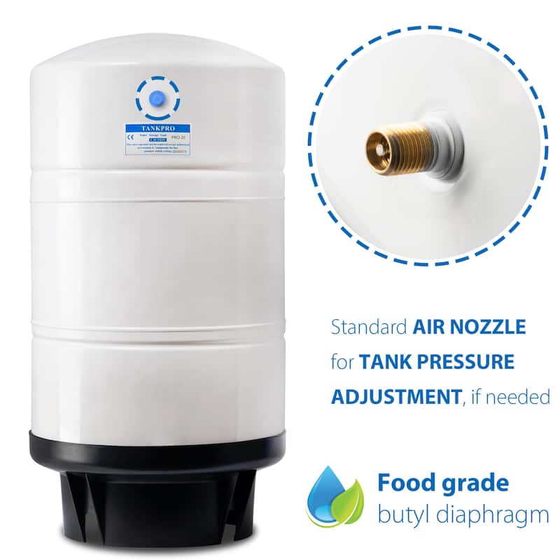 iSpring Metal/Rubber Reverse Osmosis Pressurized Water Storage Tank