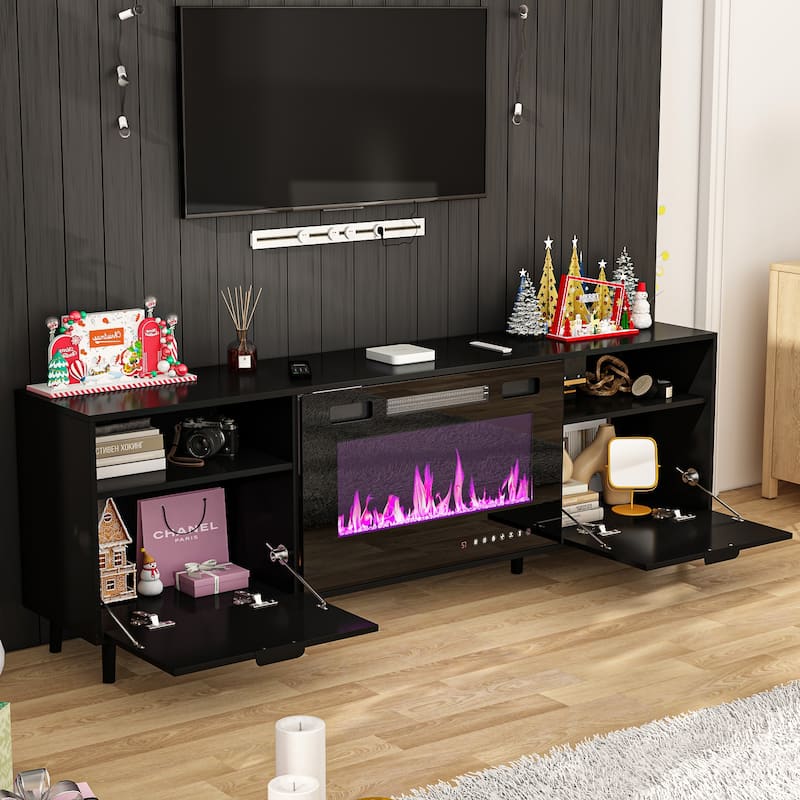 Fireplace TV Stand Electric Fireplace TV Console w/Remote Control