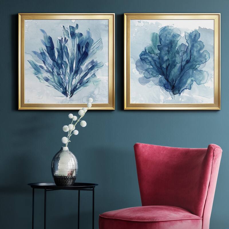 Coastal Coral I-Premium Framed Canvas - Ready to Hang - Multi-Color