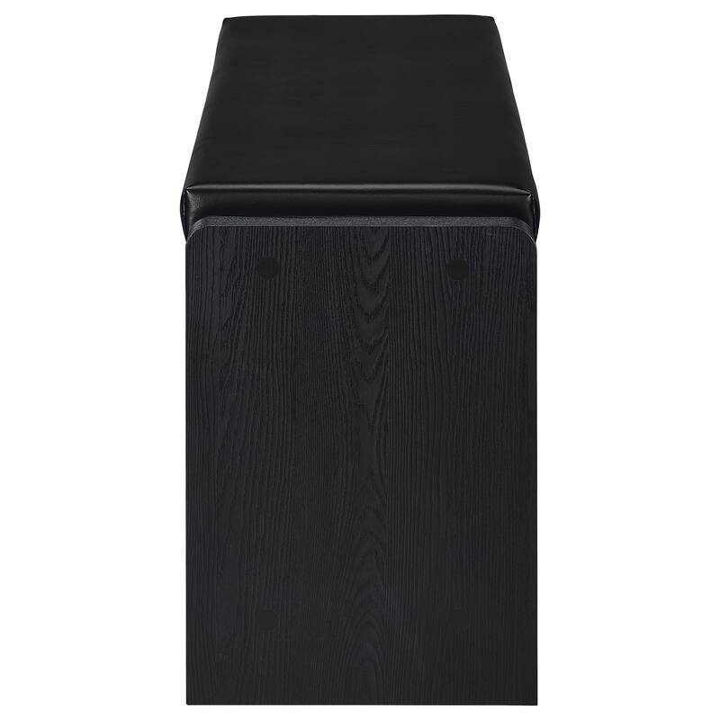 Astor Black 1-drawer Storage Bench