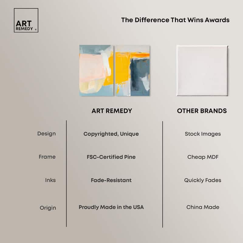 Skyward Radiance II Canvas Set of 2 by Art Remedy, Gallery Wrapped