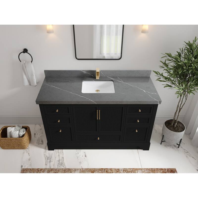 Willow Collections 60 in. W x 22 in. D Alys Single Sink Bathroom Vanity with Countertop