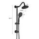 preview thumbnail 16 of 23, Wall Mounted Shower Faucet With Handheld Shower 6 Inch Rain Shower Head Combo Set Shower System With Slide Bar, NO VALVE
