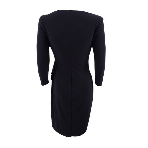 Shop American Living Women S Gabrielle Satin Ruffle Sheath Dress