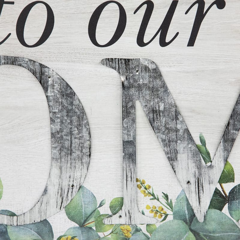 Welcome to Our Home Wall Sign - 29.75"