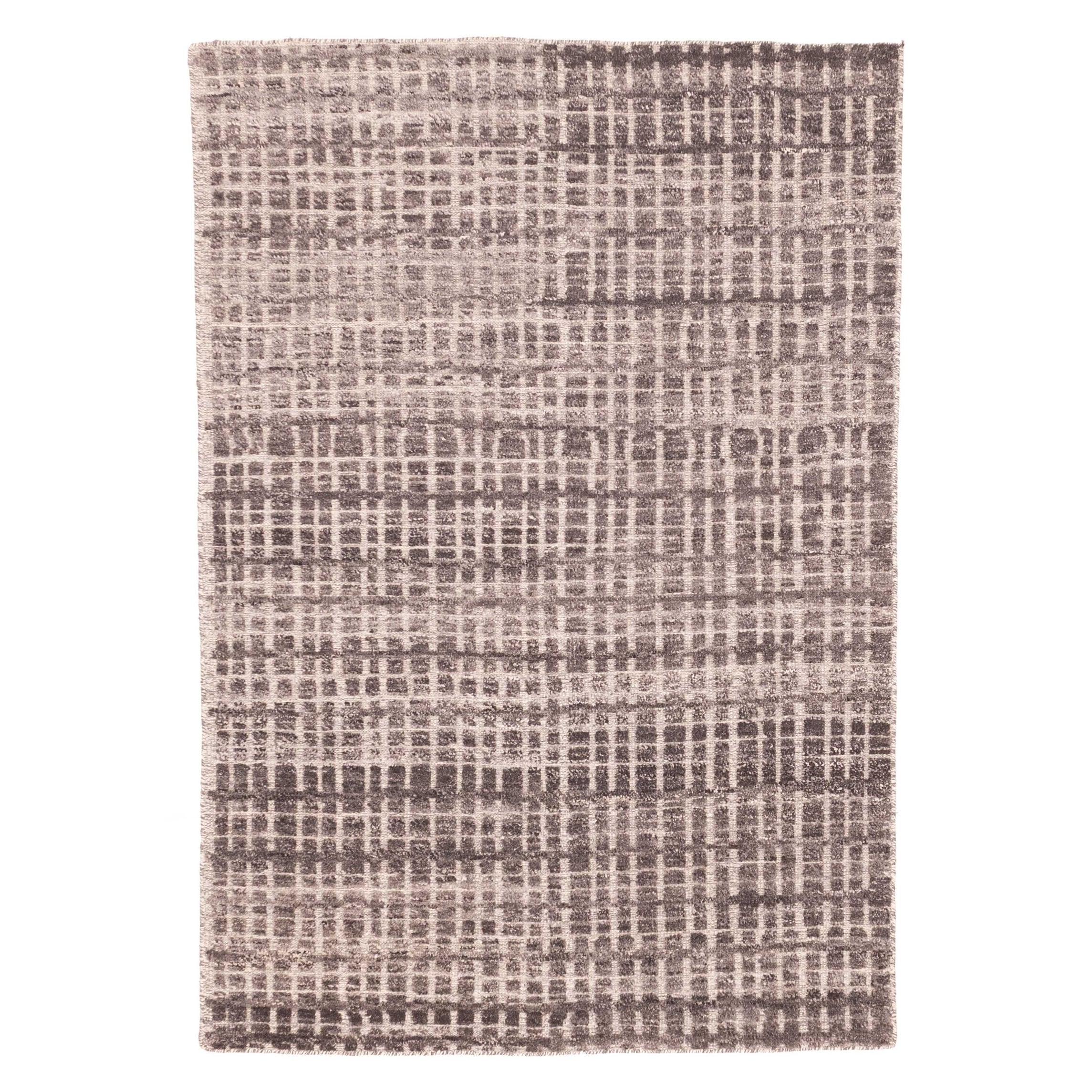 ECARPETGALLERY Hand-knotted Tangier Dark Grey Wool Rug - 5'2 x 7'8