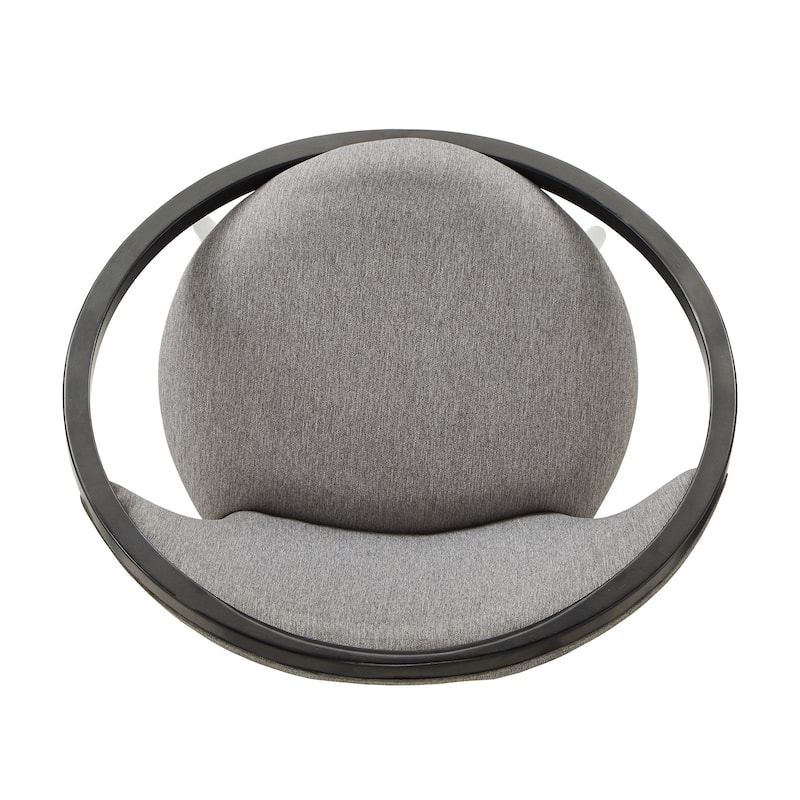 Emilien 32" Wide Fabric Upholstered Accent Barrel Chair by iNSPIRE Q Modern