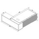 preview thumbnail 13 of 13, 86" L Shaped Executive Office Computer Desk with Outlets lateral File Cabinet Drawers