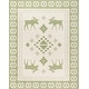 preview thumbnail 6 of 11, Gertmenian Solterra Modern Casual Lodge Weather Resistant Polypropylene Flatweave Indoor/ Outdoor Area Rug Collection Timberhall Palm - 5'3"x7'