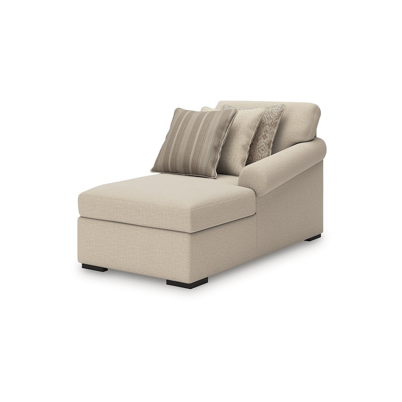 Signature Design by Ashley LadyMae Beige 2-Piece Sectional with Chaise - 102" W x 69" D x 40" H