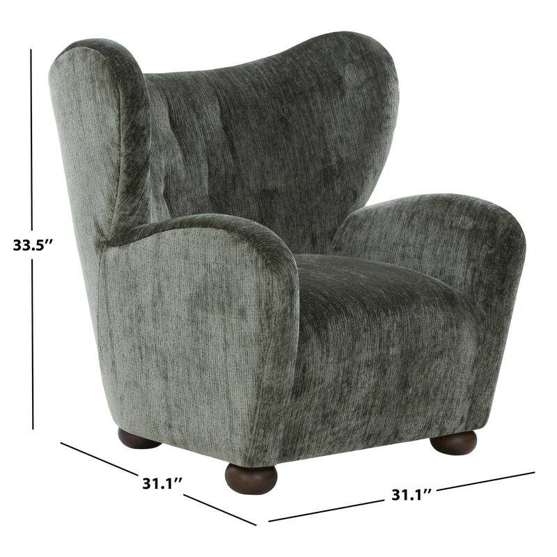 SAFAVIEH Couture Galloway Wingback Accent Chair - 31"W x 31"D x 34"H