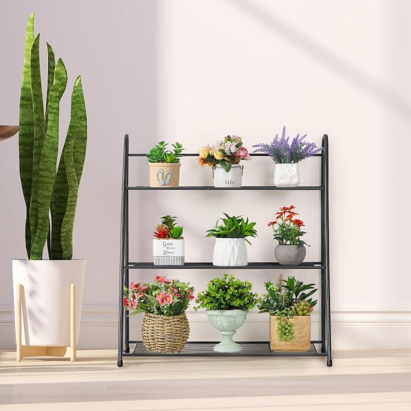 4 Tier Metal Plant Stand Indoor Outdoor