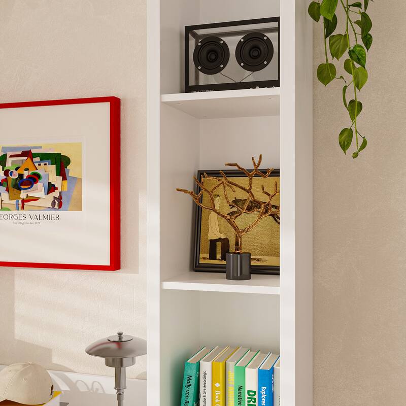 Dresser Storage Cabinet with Drawers and Adjustable Shelves, Diaper Changing Table, Display Shelf, Bookshelf