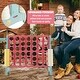preview thumbnail 13 of 14, 4-in-a-Row Connect Game with Basketball Hoop and Toss Ring - 47" x 13" x 31" (L x W x H)