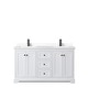 preview thumbnail 16 of 58, Avery 60 Inch Double Vanity, Cultured Marble Top