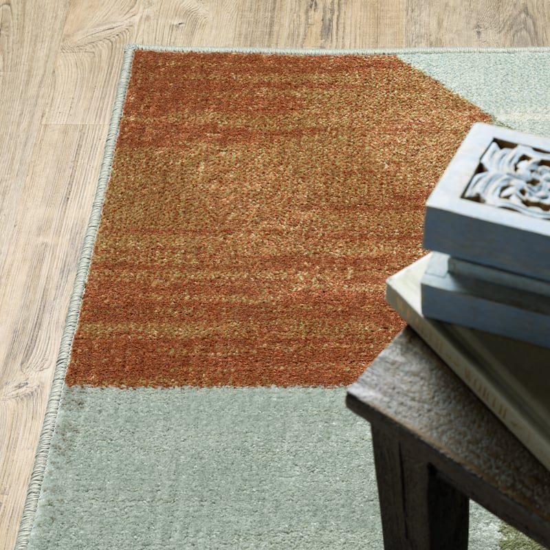 Style Haven Bassel Contemporary Geometric Grey/ Multi Indoor Area Rug