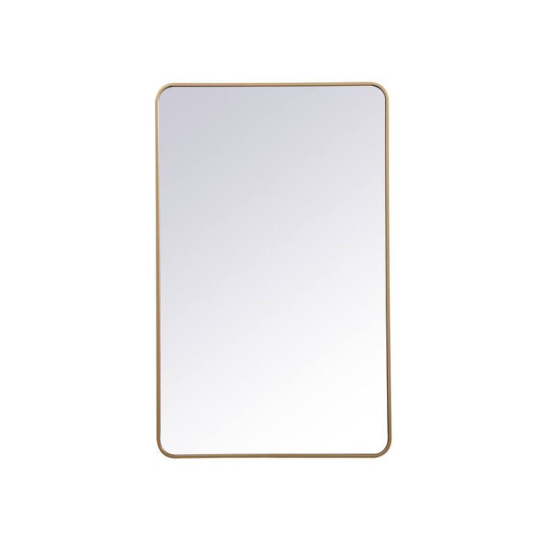 Ezra Soft Corner Metal Rectangular Mirror