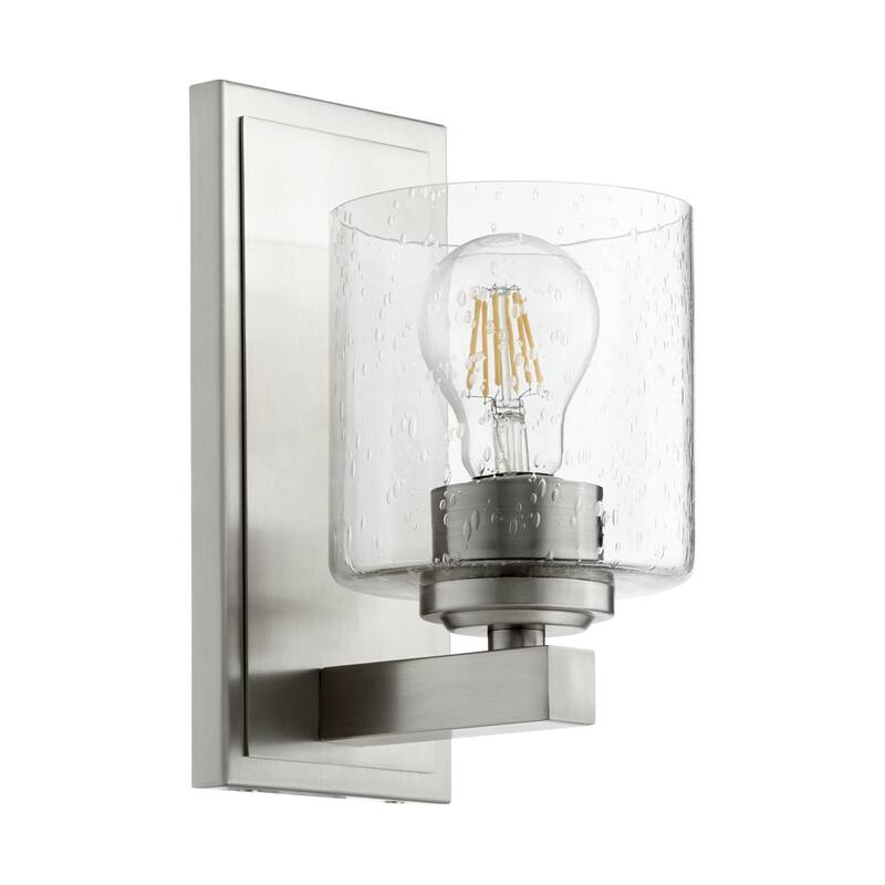 Quorum International 9" Tall Wall Sconce - Satin Nickel